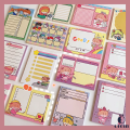 Cute Korea Cartoon Girl Notepad Message Notebook Kawaii Memopad Stationery 50 Sheets Student Plan Sticky Notes. 