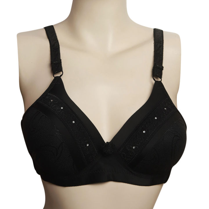 100%25%20Cotton%20Bra%20For%20Women%20(Black)%20-%20Image%203