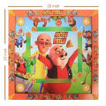 Motu Patlu Carrom Board with Ludo 20*20 inch. 