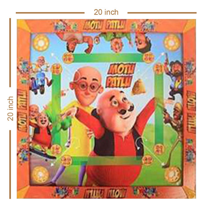 Motu Patlu Carrom Board with Ludo 20*20 inch