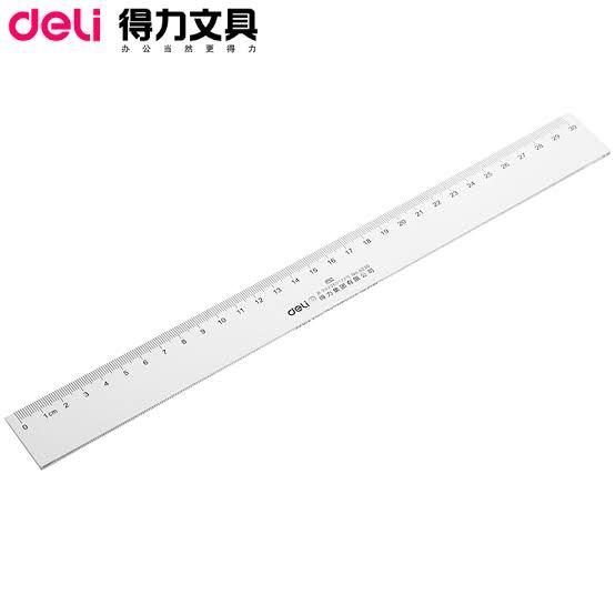 Deli%2030cm%20Plastic%20Ruler-5pcs%20-%20Image%202