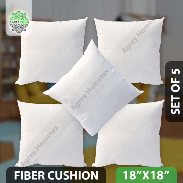 Standard%20Fiber%20Cushions,%20Tissue%20Fabric,%20White,%20(18"x18"),%20Set%20of%205%20-%20Image%202