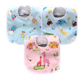 3 Pcs Soft Cotton Bibs for Baby- Multicolor. 