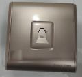 Energy Super Telephone Gold Switch Socket Prime Caliber Electrical Wall Outlet. 