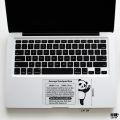 Cartoon Panda (Right) Laptop Skin & Laptop Sticker Waterproof Removable Sticker For Any Kind of Laptop - LS199 - Sticker Buster. 