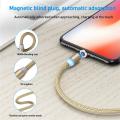 2 IN 1 Magnetic Cable Micro USB & Type C Cable. 