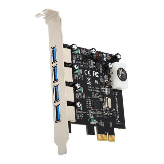 4 Port USB 3.0 HUB to PCI-e PCI Express Card Adapter Speed Rate up to 5Gbps