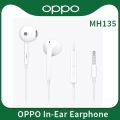 Oppo Earphones mh135 Headsets Built-in Microphone 3.5mm Plug Wire Earphones.