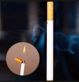 Refillable Butane Gas Flint Cigarette Shaped Lighter.
