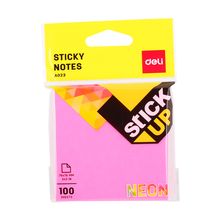 Deli Sticky Note - 100pc (3 x 3inch) | Daraz.com.bd