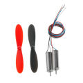 2 piece MINI CORELESS MOTOR WITH PROPELLER BLADES FOR RC AEROPLANE HELICOPTER.
