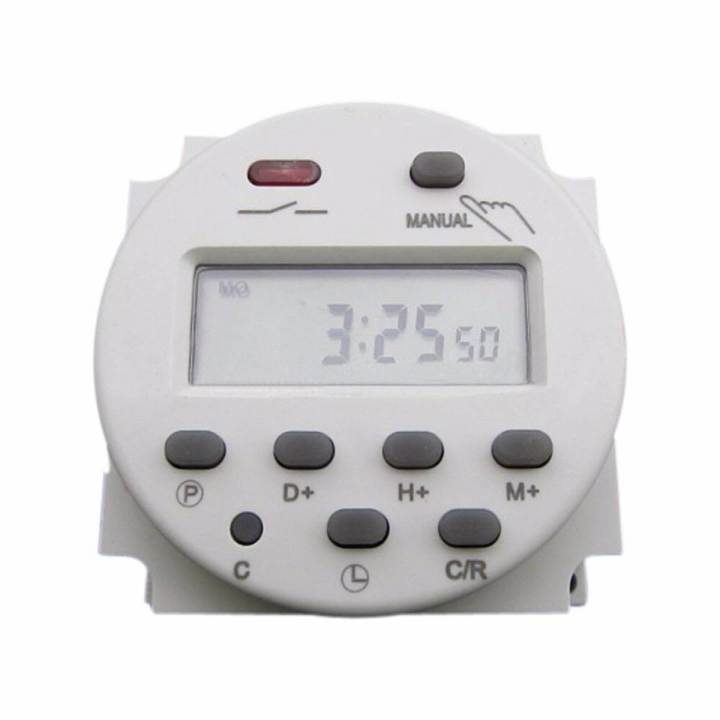 DC 12V Digital LCD Programmable Power Timer Relay Time Switch Support ...