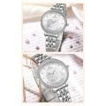 NAVIFORCE NF5017 Silver Stainless Steel Analog Watch For Women - White & Silver.