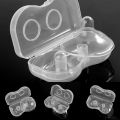2 Piece Nipple Shield with Carrying Boxes, Silicone Nipple Protector Breastfeeding Nipple Guard Without BPA for Breastfeeding Nipple Extenders for Dear Mothers Retail Care.