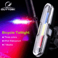 Outtobe Bicycle Light Taillight LED Brake Bike Light bicycle parts Rear USB Rechargeable Turn Signals Lamp Cycling Helmet Light Lamp Waterproof Cycling Taillight Bike Light For Bicycle. 