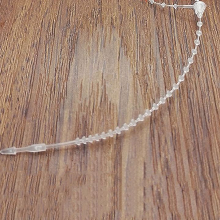 JINMY%20Plastic%20Packing%20Fasten%20String%20Cable%20Cord%20Loop%20Tie%2018cm%202000Pcs%20Transparent%20Color%20-%20Image%202