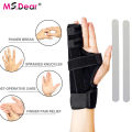 LeiyanHigh Quality Adjustable Broken Fractured Finger Splint Support Brace Hand Wrap Fixing Strap End Finger Fixed Bracket Protective Tendon Rupture Rehabilitation Orthosis Joint Dislocation Torsion Strain Finger Protection. 
