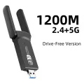 Dual Band WiFi Adapter 1300Mbps With Bluetooth 5.0 USB 3.0 Dual Band 2.4G/5Ghz Wifi Adapter Bluetooth Adapter wi-fi adapter wifi adapter 2 in one wifi adapter Wifi Dongle WIFI Dongle Wireless Wifi Adapter Network Adapter. 