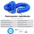 Air Hose 10-Meter Flexible Spiral Recoil Air Pipe Polyurethane Pneumatic Spring Tube for Compressor Air Tool 8mm x 5mm. 