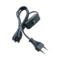 Power Cord Cable E27 Ceramic Reptile Heating Lamp Holders Base Eu Hanging Fixture Socket Adapter With Switch Farm Breeding. 