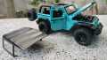 Jeep Wrangler Rubicon 1941 Convertible Off-Road SUV 1:36 Scale Diecasts Toy Vehicles with Batteries. 