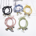 2pcs/set Rainbow Bracelet Korean Style Best Friends Bracelet Friendship Jewelry Fashion Birthday Gift Bracelet Rainbow Woven Suction Couple Bracelet Bell As a Gift For Best Friend Small And Fresh Student Bracelet Female Magnetic Suction Small Rubber Band. 