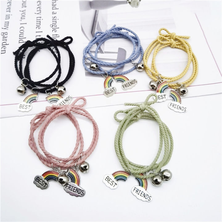 2pcs/set%20Rainbow%20Bracelet%20Korean%20Style%20Best%20Friends%20Bracelet%20Friendship%20Jewelry%20Fashion%20Birthday%20Gift%20Bracelet%20Rainbow%20Woven%20Suction%20Couple%20Bracelet%20Bell%20As%20a%20Gift%20For%20Best%20Friend%20Small%20And%20Fresh%20Student%20Bracelet%20Female%20Magnetic%20Suction%20Small%20Rubber%20Band%20-%20Image%206