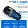 Dual Port Car Charger - USB C and USB A Fast Charging Adapter. 
