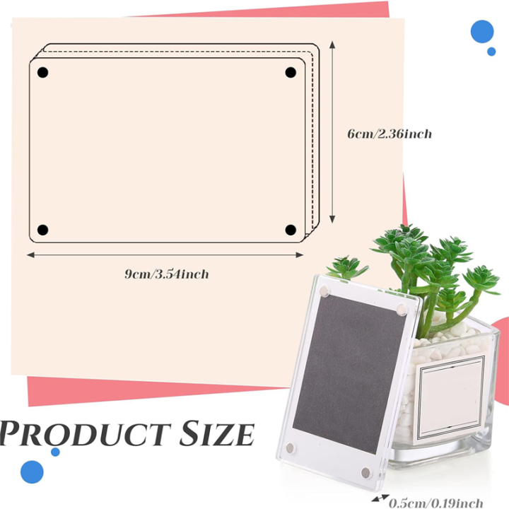 15%20Pieces%20Mini%20Double%20Sided%20Refrigerator%20Magnet%20Picture%20Frame%20Clear%20Frameless%20Display%20Frame%20-%20Image%202