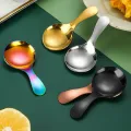 1pcs Cute 304 Stainless Steel Creative Mini Round Teaspoons Baby Ice Cream Dessert Spoon Kitchen Accessories Coffee Tiny Spoon. 