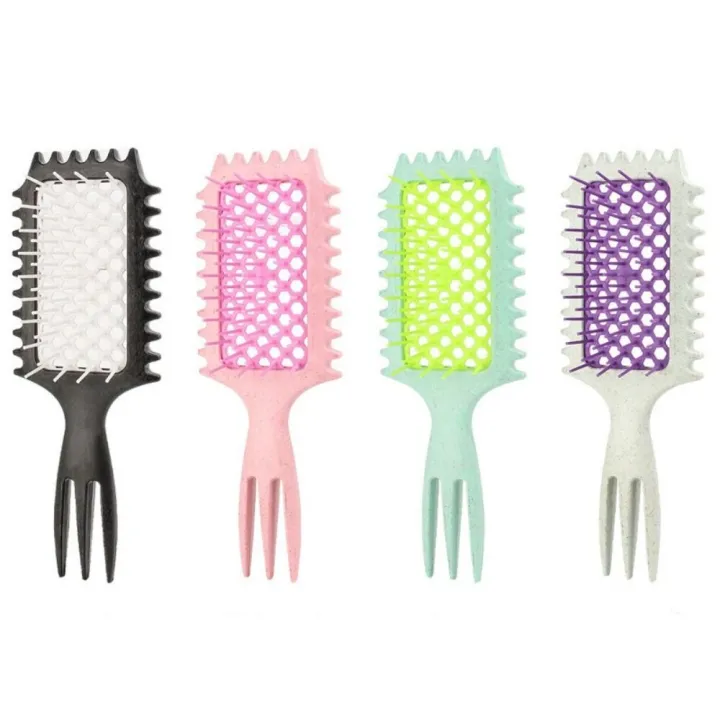 3 Edge Comb Multi-purpose Pointed Tail Pointed Hair Comb Three-pronged Design ...