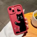 UCUC for Samsung A12 A12 5G M12 Back Cover Three Cats Ladder Camera Soft Rubber Phone Case. 