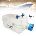 RC Plane Fuel Tank Transparent Fuel Bottle Oil Bottle for Gas Airplane Aircraft 1600CC. 