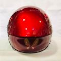 New Look Top Selling Red Shine Sticker Half Helmet. 