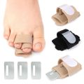 New Gel Toe Separator with Support Plate Effective Toe Splints Bandages Adjustable Feet Bone Thumb Adjuster Foot Care Tool. 