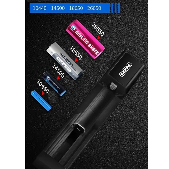 Smiling%20Shark%20Flashlight%2018650%20Charger%2026650%203.7V/4.2%20Multifunctional%20Universal%20Battery%20Qc%20Lcd%20-%20Image%209