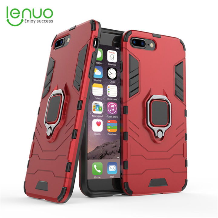 Lenuo Phone Case for iphone Plus Plus Metal Ring Holder