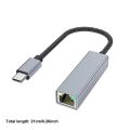 USB Type C Ethernet Adapter Network Card USB Type-C To RJ45 1000Mbps Lan Internet Cable For MacBook PC Windows XP 7 8 10 Android. 