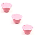 3pcs/pack White Refillable Dolce Gusto Coffee Capsule Nescafe Reusable Capsules Refill Dolce Gusto Reuse Pods Brewers Coffee Cup. 