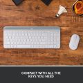 Logitech MK470 Slim Wireless Keyboard and Mouse Combo - Modern Compact Layout, Ultra Quiet, 2.4 GHz USB Receiver, Plug n' Play Connectivity, Compatible with Windows. 