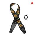 Hot 4 Types High Quality Electric Guitar Colorful Belt Guitar Straps Personalized Printing Guitar Bass Strap Guitarra Accessory. 