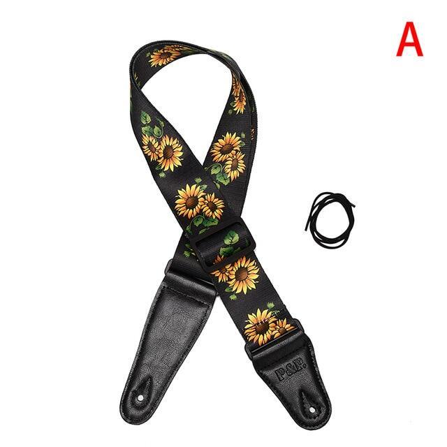 Hot 4 Types High Quality Electric Guitar Colorful Belt Guitar Straps Personalized Printing Guitar Bass Strap Guitarra Accessory