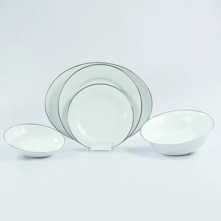 Cherry Platinum 21 PCS Dinner Set