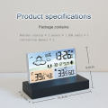 Temperature And Humidity Meter Thermometer With Hygrometer Clock Indoor Outdoor Temperature Humidity Displa. 