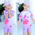 Na Bioluxe Girl's One-Piece Swimming Suit Female Toddler and Children Cartoon Student Hot Spring Korean Style Children's Swimwear. 