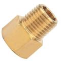 Brass Pipe Fitting BSPT Male to NPT Female Adapter for Pressure Gauge. 