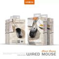 Moxom - MX-MS09 USB Wired Laser mouse 4 Keys Optical Black 1.5m DPI 1600 Classic Gaming Fabric Cable Ryzen Asus Republic of Gamers USB Mouse. 