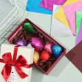 100 pcs Candy Color Gilded Wedding Party Supplies Decoration Tin Food Candy Chocolate Package Paper Wrapping Paper Aluminum Foil. 