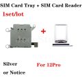 1set Dual Sim Card Reader Connector Flex Cable For iPhone 11 12 13 Pro Max XR SIM Card Tray Holder Slot Adapter Replacement Part. 
