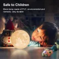 Auoyo 3D Moon Lamp Light Rechargeable 8/15cm Moon Night Light with Stand-Touch Switch - 7 Color - Moon Table Lamp. 